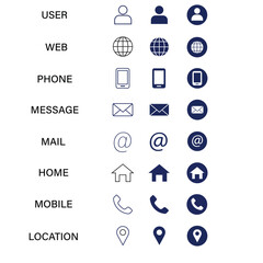 Logo and Icon Sets for Professional Business Cards