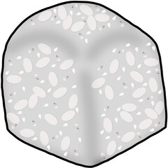 Bread whole grains illustration of background 