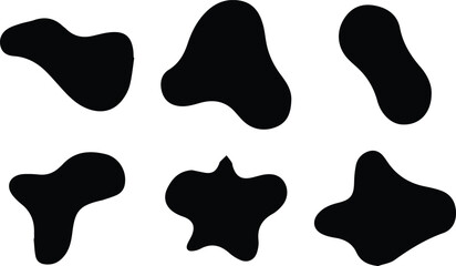 black blobs, abstract shapes, vector blobs, blob icons, ink shapes, organic blobs, black fluid forms, random blobs, modern blobs, doodle blobs, graphic shapes, blob elements,