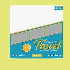 Explore the World Facebook and Instagram Posts For Travel Agency
