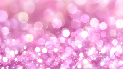 Vibrant Pink Bokeh Lights Background for Creative Projects