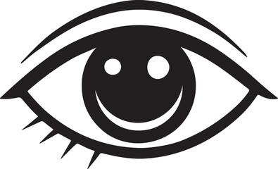 black and white eyes