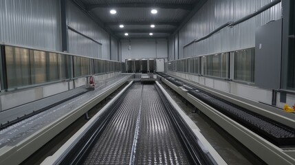 Obraz premium Narrow fertilizer suction channel inside compact drip irrigation equipment