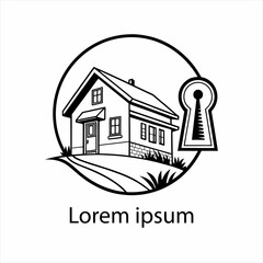 Fototapeta premium Logo for real estate home solutions that is a home solution.