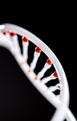 blood cells flowing from a bottle