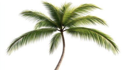 Fototapeta premium Tropical Palm Tree Cut Out. Vibrant and Exotic Design Element for Various Projects.