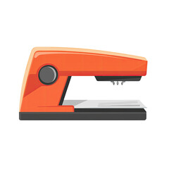 Stapler Icon - A modern stapler in a flat design style with a white background.

