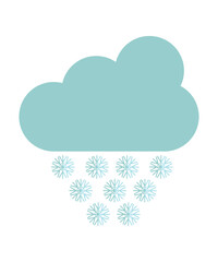 Cloud Icon Without Snow or Rain