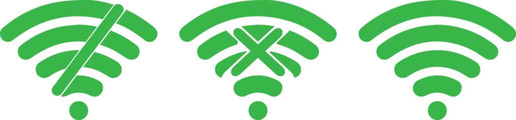 Fototapeta premium Creative Vector WiFi Symbol Designs , Use Vector WiFi Symbols , Vector WiFi Symbols for Websites and App Icons