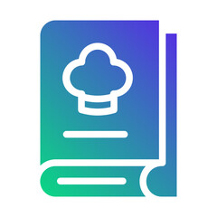 Cooking Book Flat gradient icon