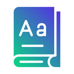 Alphabet Book Flat gradient icon