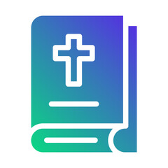 Religious Book Flat gradient icon