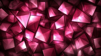 Obraz premium Pink red geometric design background