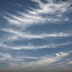 Obraz premium Soft Horizons Under Cirrostratus Skies
