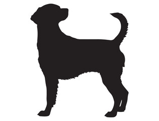 BRITTANY SPANIEL DOG SILHOUETTE