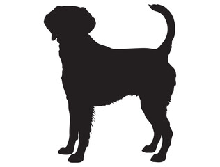 BRITTANY SPANIEL DOG SILHOUETTE