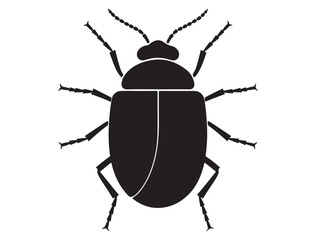 BUG SILHOUETTE WHITE BACKGROUND