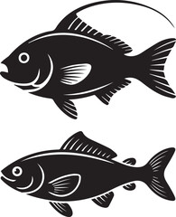  Vibrant Fish Illustration for Ocean Lovers , Colorful Fish Drawing , Stunning Fish Sketch Art: Intricate Designs for Sea Enthusiasts