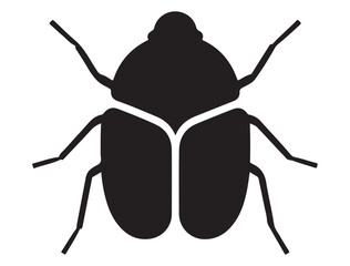 BUG SILHOUETTE WHITE BACKGROUND