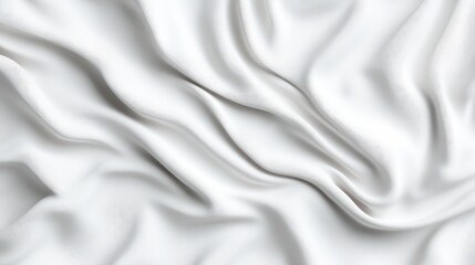 Obraz premium Smooth, flowing white fabric drapes