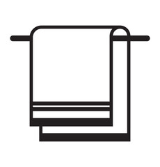 Towel icon linear graphics set vector in black towel icon flat and simple set towel icon, towel silhouette vector illustration-Editable Vector Art of towel vector eps 10