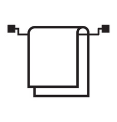 Towel icon linear graphics set vector in black towel icon flat and simple set towel icon, towel silhouette vector illustration-Editable Vector Art of towel vector eps 10