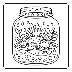Tiny Gardens Cute & Comfy Coloring Book