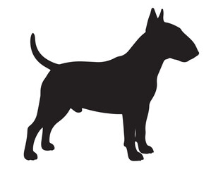 BULL TERRIER DOG SILHOUETTE