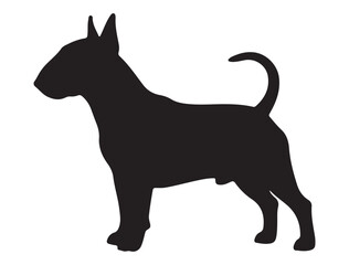 BULL TERRIER DOG SILHOUETTE