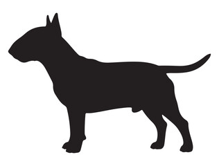BULL TERRIER DOG SILHOUETTE