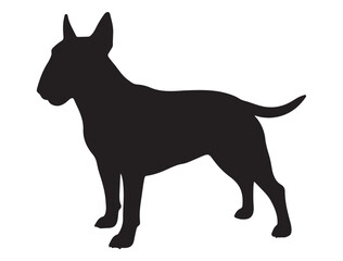 BULL TERRIER DOG SILHOUETTE