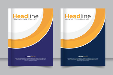 Unique and professional abstract stylish Cover books presentation design for your business, with dark colorful background 8.5 inch width 11 inch height size book cover 
