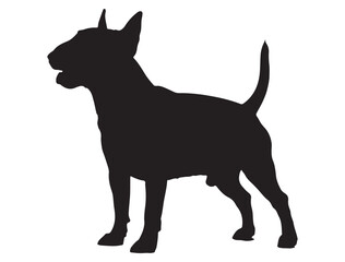 BULL TERRIER DOG SILHOUETTE