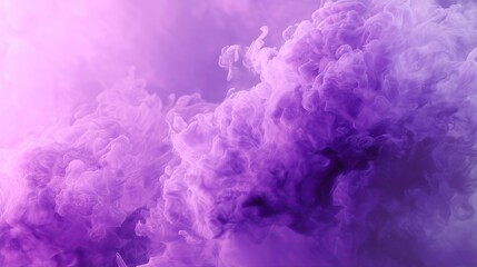 Fototapeta premium Abstract purple smoke texture with soft swirling forms and a dreamy gradient glow creating a mystical and ethereal background