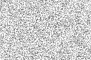 Black noise stipple stripe, dots, lines, grunge, dirty pattern vector background, banner, wallpaper.