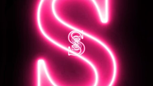 Sci Fi glowing palm text, neon tunnel 
