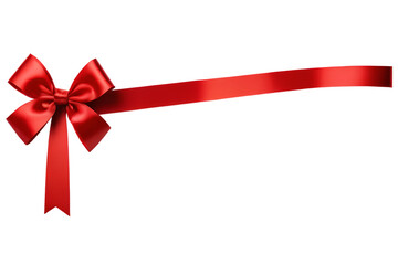 Red Gift Bow and Ribbon