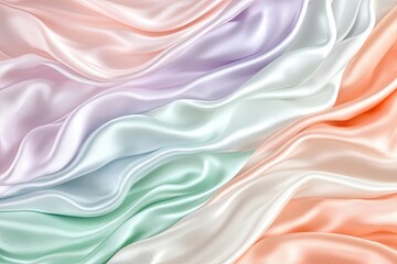 Obraz premium Soft, flowing fabrics in pastel shades
