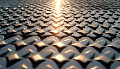 Obraz premium Metallic Scaled Surface Texture