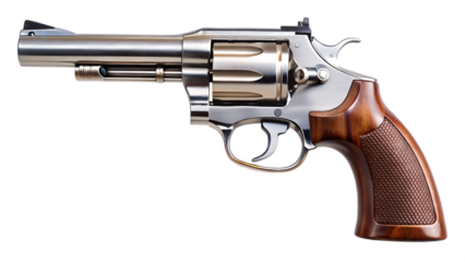 revolver isolated on white background Generative AI