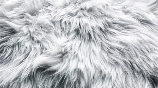 white fluffy fur texture close up detail with soft lighting