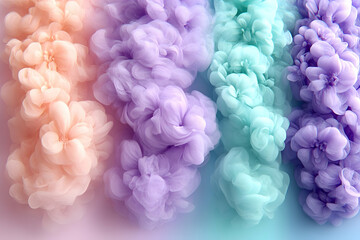Fototapeta premium Abstract pastel ink swirls