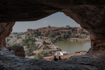 The Badami cave temples are a complex of four Hindu, Jain and, it is believed, Buddhist cave...