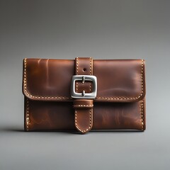 brown leather wallet