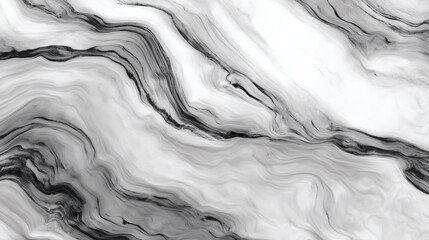 White marble texture with flowing black and gray veins creating a modern, elegant, and natural abstract design