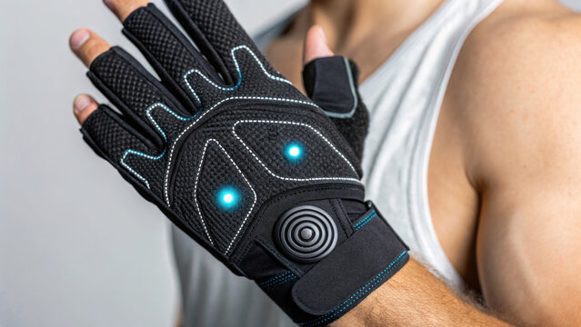 Smart fitness gloves with sensors enhance workout experience and track performance effectively