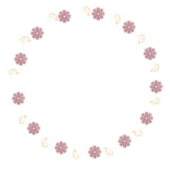 Rustic Green Leaf and Flower Wreath