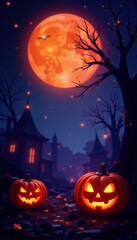 Happy Halloween Background, autumn, pumpkin, design