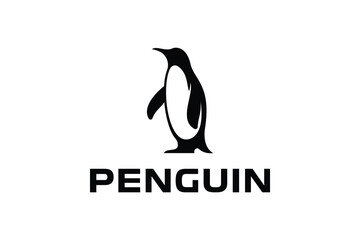 penguin logo vector illustration. modern penguin logo template
