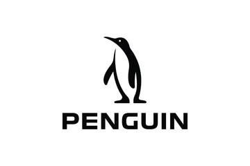 penguin logo vector illustration. modern penguin logo template